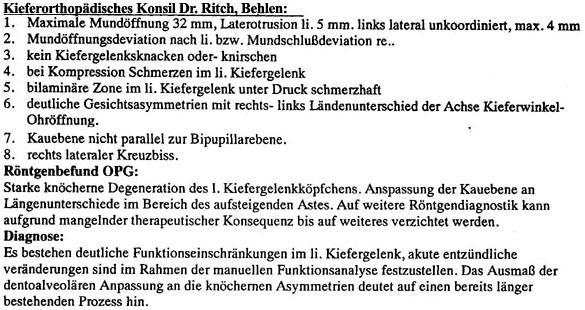 Kieferorthop&auml;disches Konsil